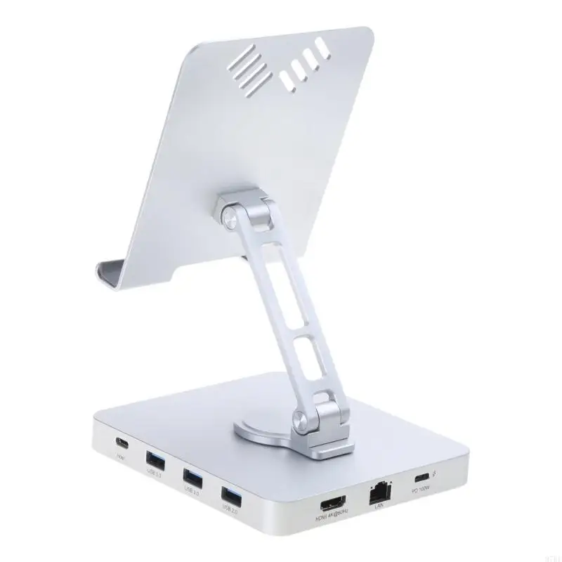 97bf Multifunction Porta rotante Porta rotante per laptop Tablet Dock Stand USB3.0 5GBPS