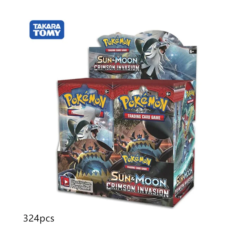 324Pcs/Box Pokemon Cards English Darkness Ablaze Vivid Voltage Vmax GX Series Booster Box Collection Trading Card Game Toys