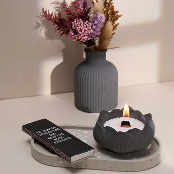 Silikonová forma na beton, váza, svícen, úložný box, sádrová pryskyřičná forma, bytové dekorace, stolní ozdoby 10 nejlepší prodej silikonové formy na sádru - №8