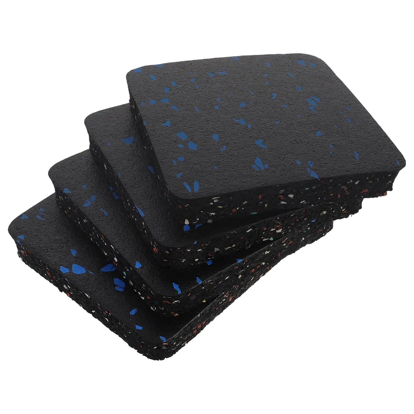 

4PCS Treadmill Shock Absorbing Pads Thickened Cushioning Noise Reduction Mats Gym Floor Protector Anti Slip Rubber Exercise Mat