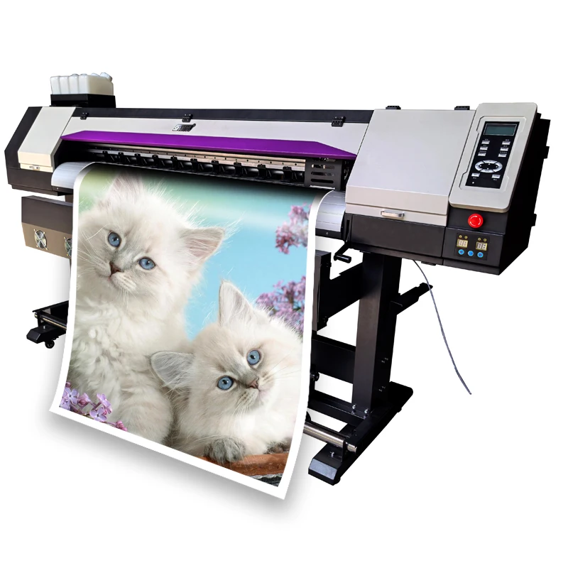 High Resolution dx5 XP600 I1600 I3200 4 Color 1.8m eco solvent printer price printing machinery for sale