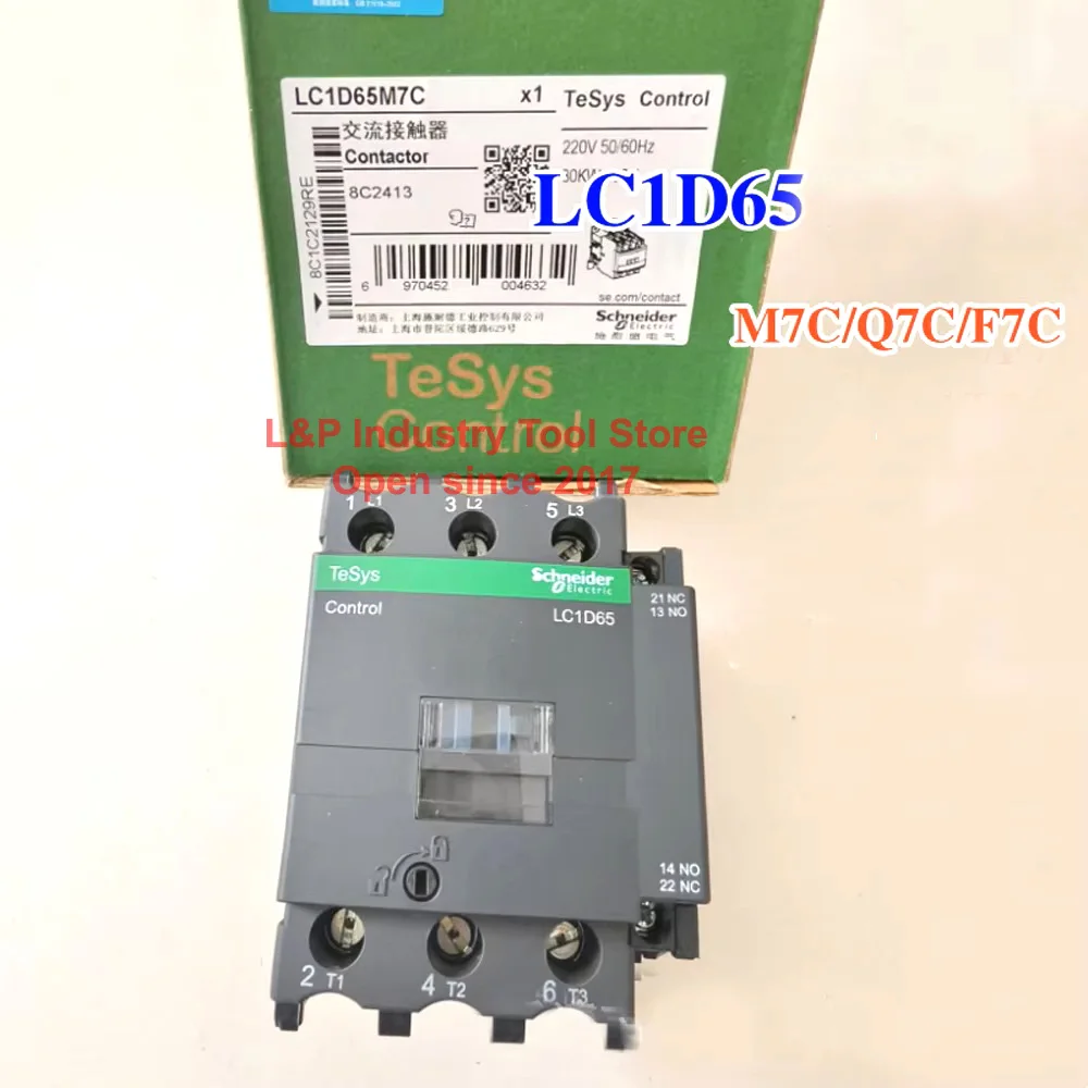 

Оригинальный контактный продукт Schneider Electric Power Control LC1D65M7C 65A катушка переменного тока 110 В 220 В 230 В 380 В 48 В разъем провода контактора