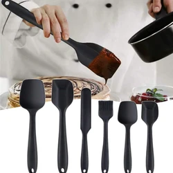 Silicone Cake Spatula Scraper Set Non-Stick Heat-Resistant Turners Spatulas Oil Brush Kitchen Baking Cooking Mixing Kitchenware