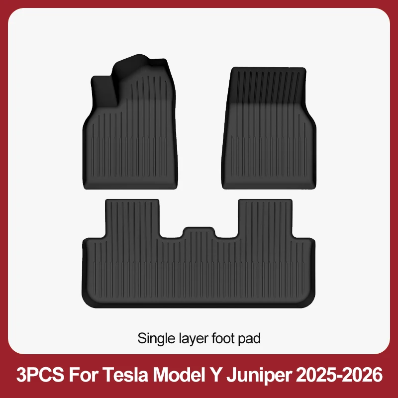 BYTON Voor Tesla Model Y Juniper 2025-2026 Premium/Performance TPE Vloermatten Bagagebak Automatten Slijtvaste Matten Waterdicht
