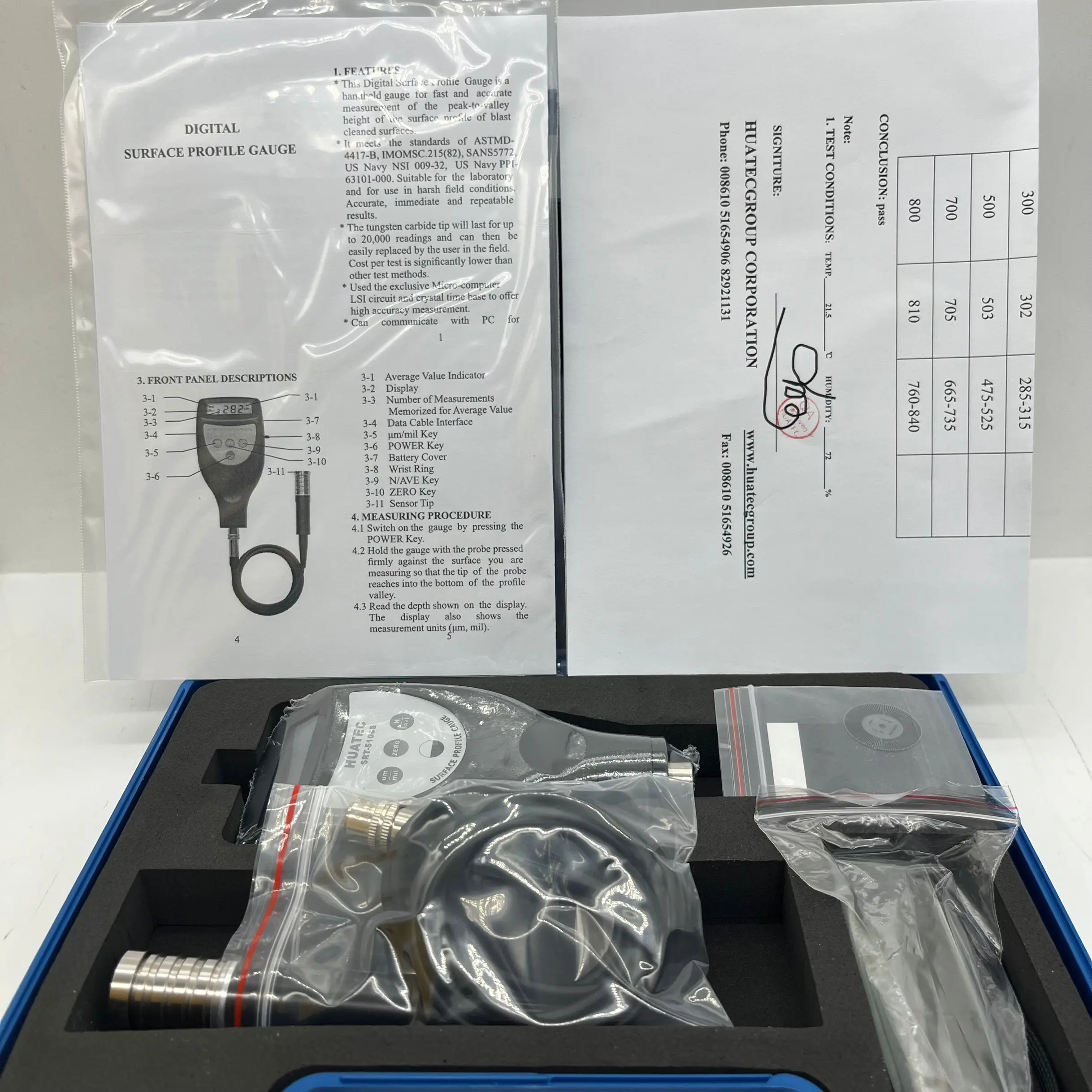 Jauge de rugosité de surface p - Surface Profilometer Roughness avis et prix