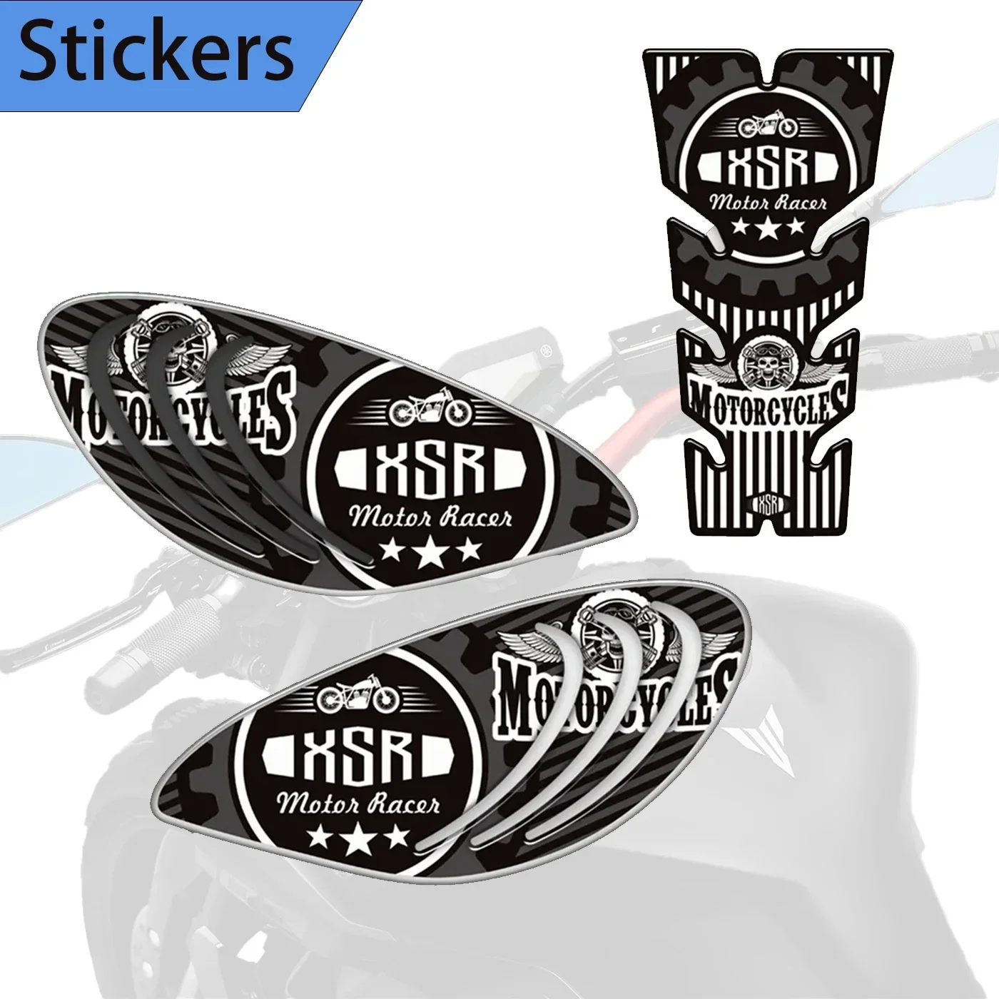 

Tank Protector Pad Grips Motorcycle Decals For Yamaha XSR900 XSR 900 Gas Fuel Oil Kit Knee 2016 -2023