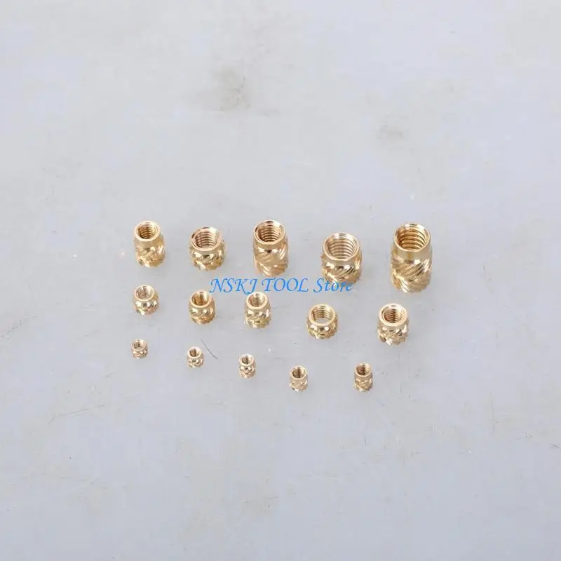 L8RC Complete Set of 335/360 Brass Threaded Inserts for Multipurpose Use In Plastics