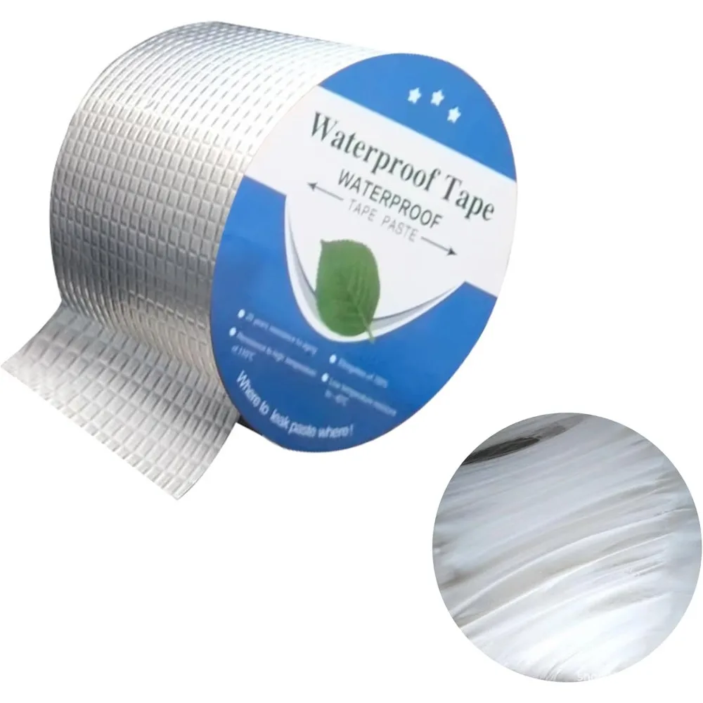 

1MM Thickness Extremely Strong Waterproof Tape Aluminum Foil Sealing Strip Aluminum Foil Sealing Strip For Roofing