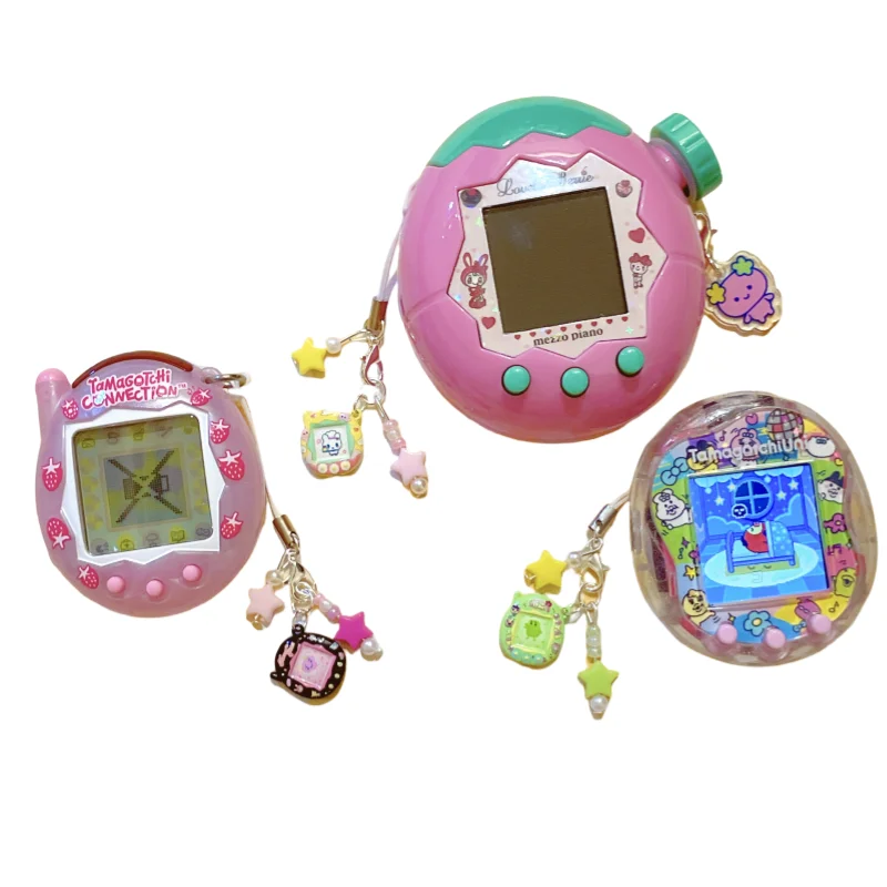 Mignon arc-en-ciel étoile Mini Tamagotchi pendentif paradis Uni noir et blanc Machine V3 pendentif Mobile pendentif accessoires