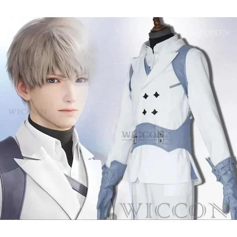 لعبة الحب والفضاء العميق Xavier Seiya أزياء تنكرية Xavier شعر مستعار كوسبلاي 25 سم شعر خفيف قصير ألياف مقاومة للحرارة يوميًا #2