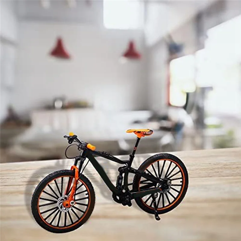 نموذج دراجة هوائية جبلية ديكور دراجة الفن المعادن دراجة ركوب الدراجات هدايا لراكبي الدراجات ديكور المنزل سطح المكتب الحلي دائم-