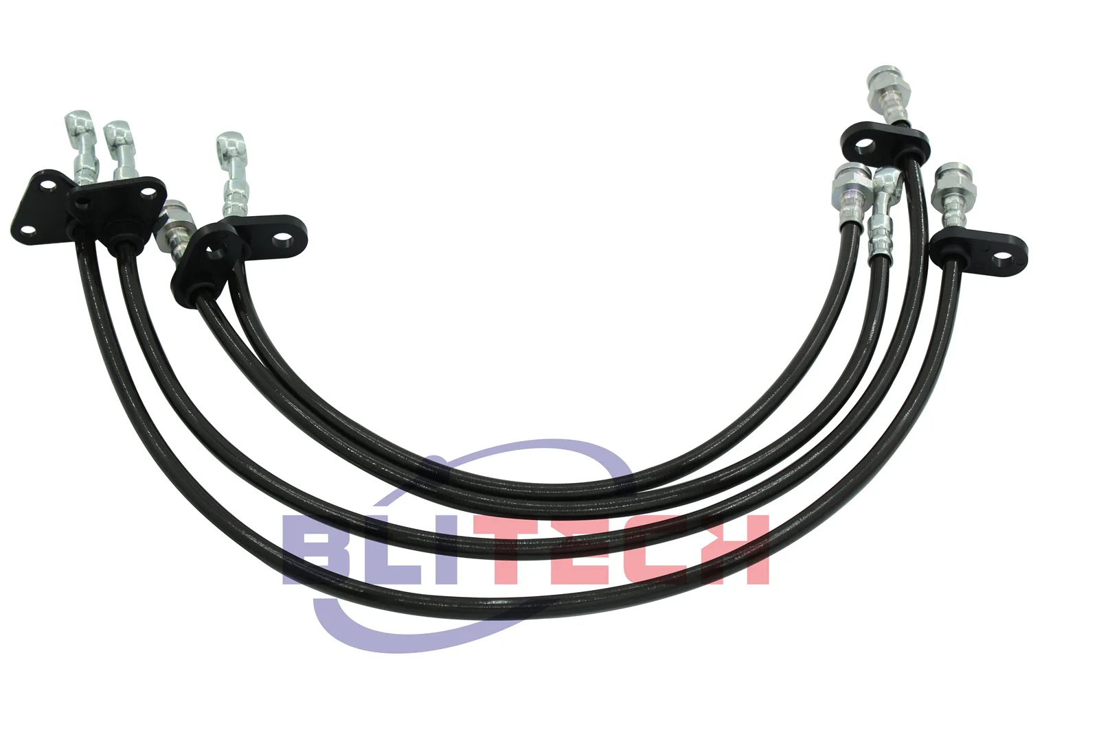Braided Front Rear Stainless Steel Brake Lines Brake Cable Brake Hose For 1988-1991 Honda CRX CR-X ED8ED9 Blue Red Silver Black