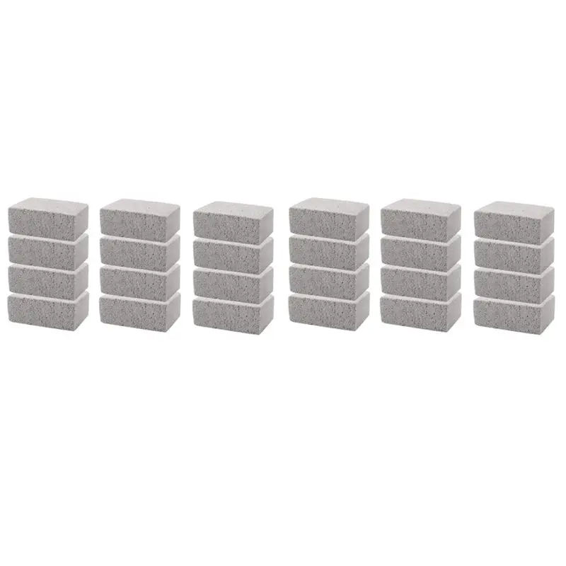 A84E-24PCS BBQ Grill Cleaning Brush Brick Block Barbecue Cleaning Stone Pumice Brick For Barbecue Rack Cleaner BBQ Tools