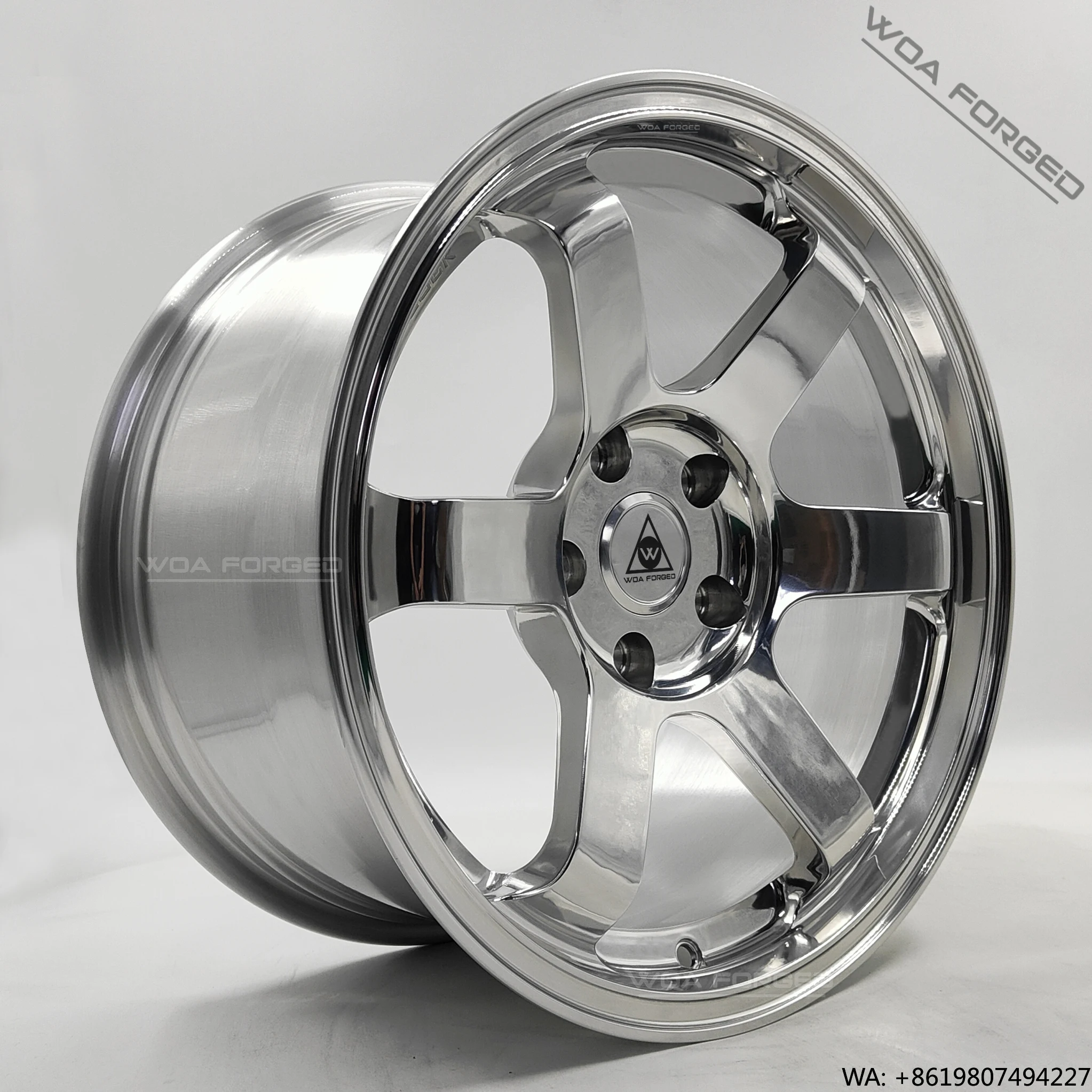 

DOT Polished Chrome Lightweight Sport Custom Forged Car Wheels TE37 Deep Recessed 5x120 5x112 5x139.7 for Ray TE37