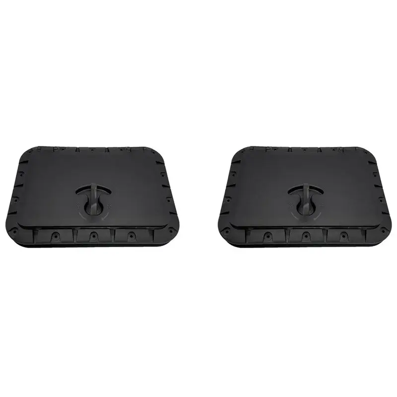 

2X Морской квадратный люк-плита с выдвижной ручкой для лодок, каяков, каноэ, запчасти и аксессуары для лодок