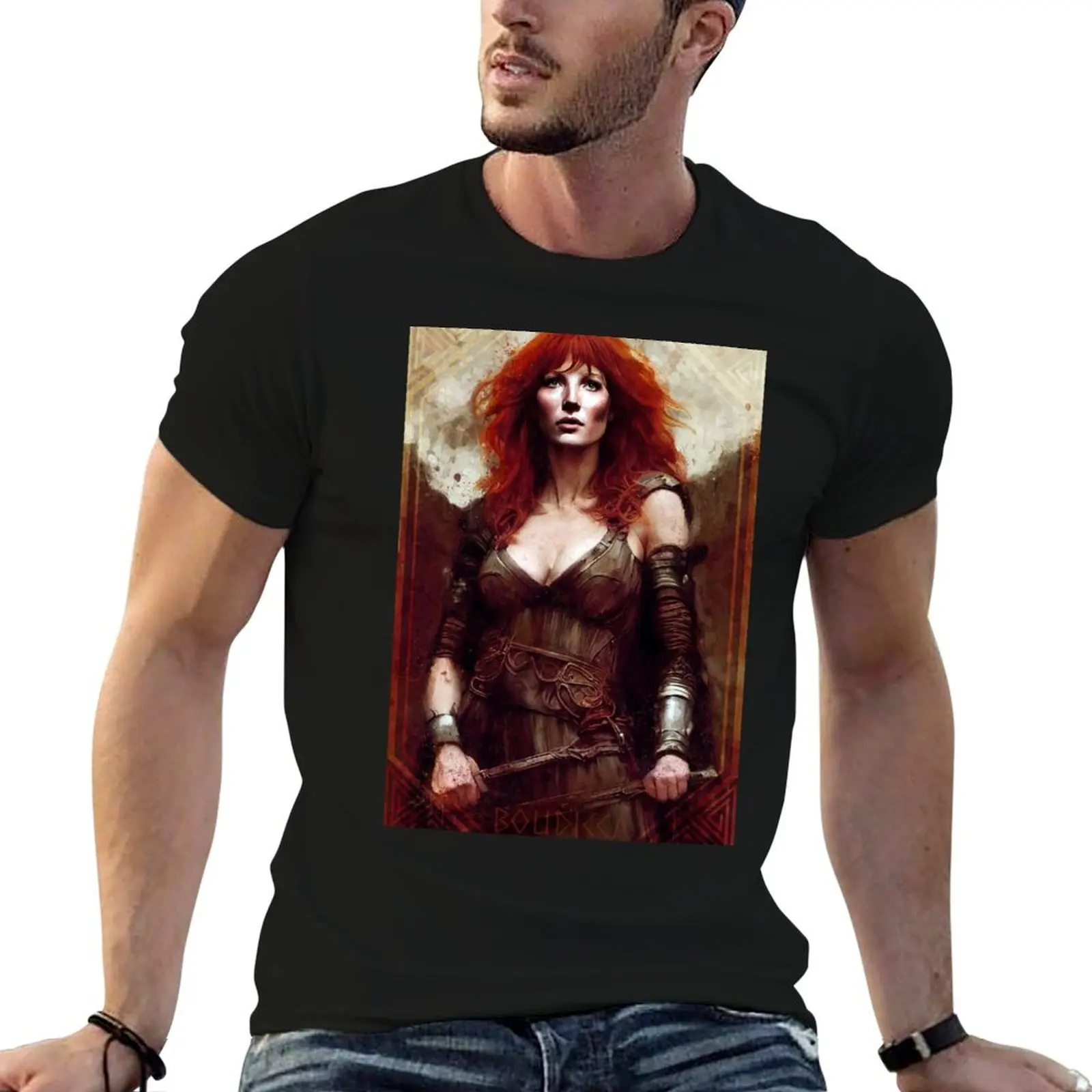 

Queen Boudicca T-Shirt cotton tshirt 100% mens graphic t shirts t shirt men 100% cotton luxury brand T-Shirt