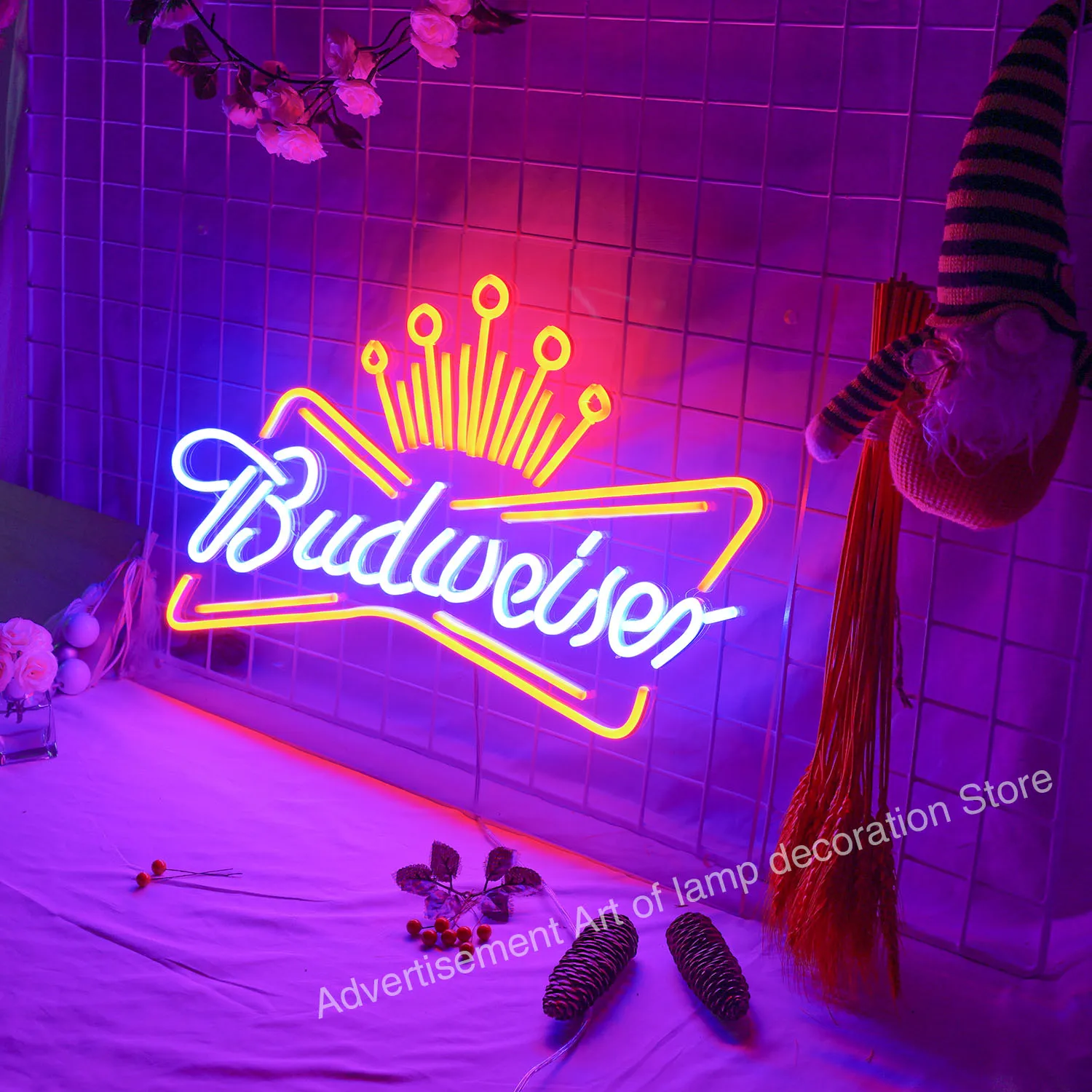 Custom Neon Sign Led Budweiser Neon Light Bar Pub Club Wall Room Restaurant Shop Decor Sign Customized