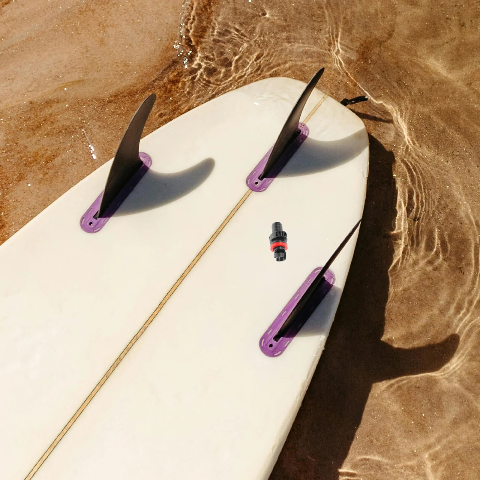 محول مضخة لوح المجداف متين وسهل الاستخدام وآمن معزز للحرف المائية القابلة للنفخ وموصل صمام الهواء ومحول قابل للنفخ #6