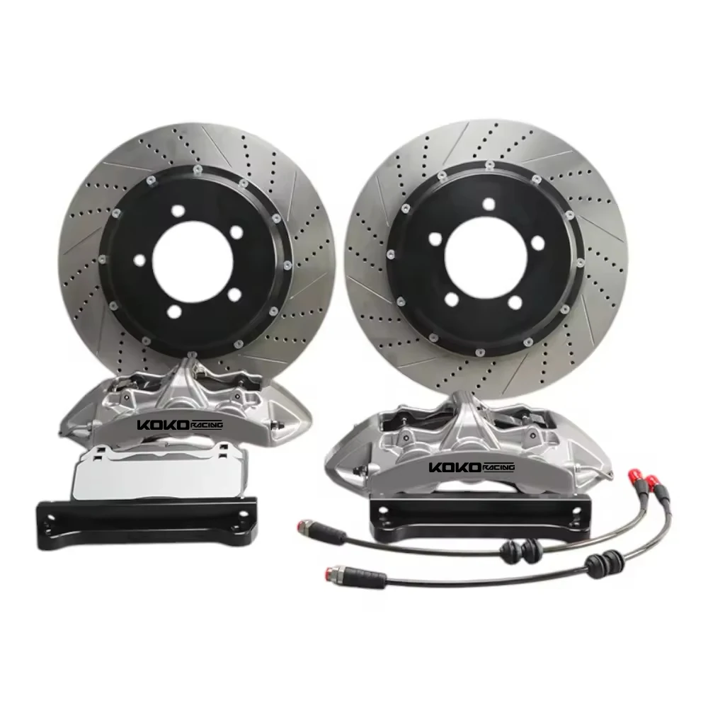 

Высококачественные автомобильные тормозные системы: 6-поршневые суппорты с перфорированными и слотированными тормозными дисками для Toyota Crown, колеса 18-21 дюймов