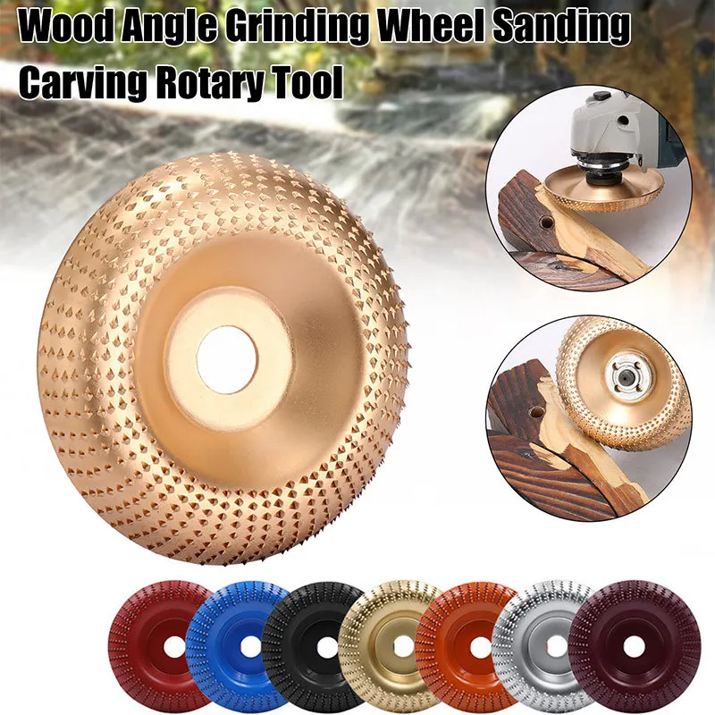 

16mm Aperture 100mm Arc Angle Grinding Wheel Woods Shaping Grinding Discs Woodworking Sanding Wheel Rotary Abrasives ﻿