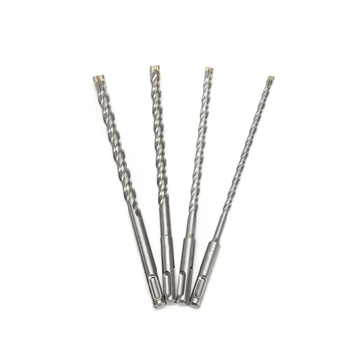 For Electric Dril Double SDS Plus Slot Masonry Hammer Head Tool High Speed Steel Wrench 4Pcs 5-10mm Concrete Drill Bit 11cm