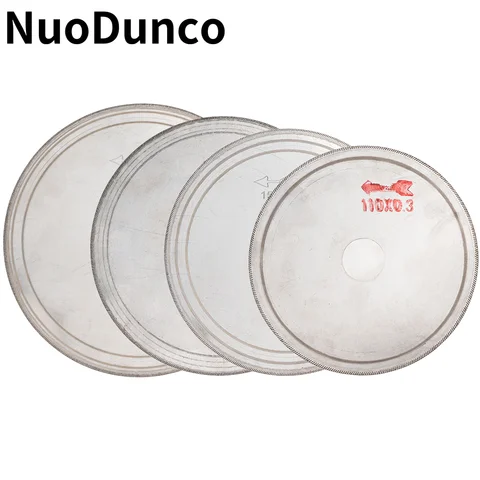 110/150/180/200mm Ultra-thin Diamond Saw Blade Slant Teeth Cutting Disc for Glass Stone Amber Crystal Gemstone Cutting