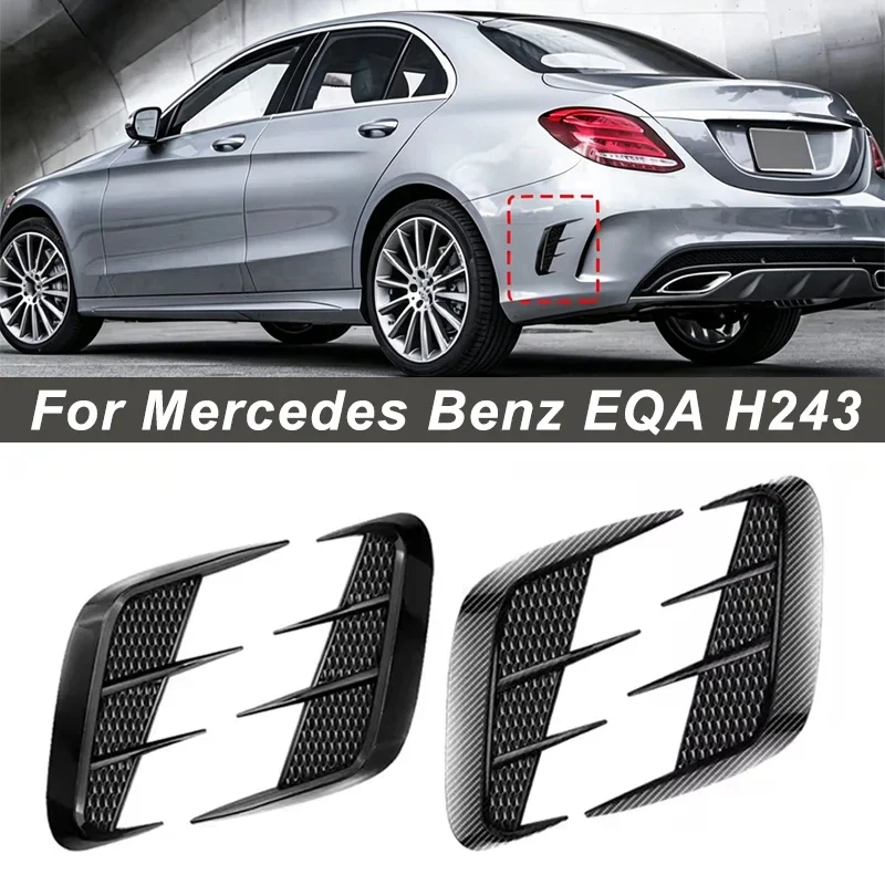 Shark Gills Side Fender Sticker Simulation Air Intake Trim For Mercedes Benz EQA H243 Body Accessories