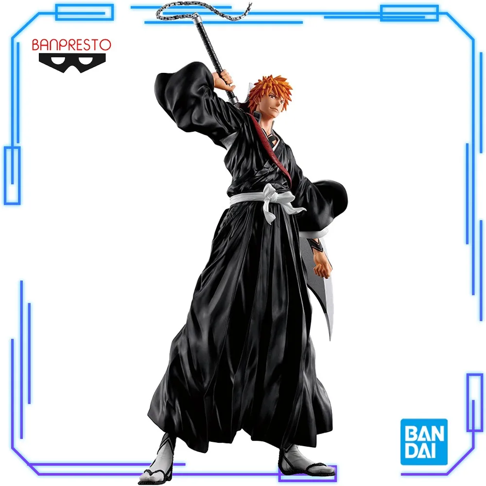 

In Stock Bandai Original Genuine Banpresto Anime BLEACH Grandista Kurosaki Ichigo 32cm Collections Model Toy Figures Xmas Gift