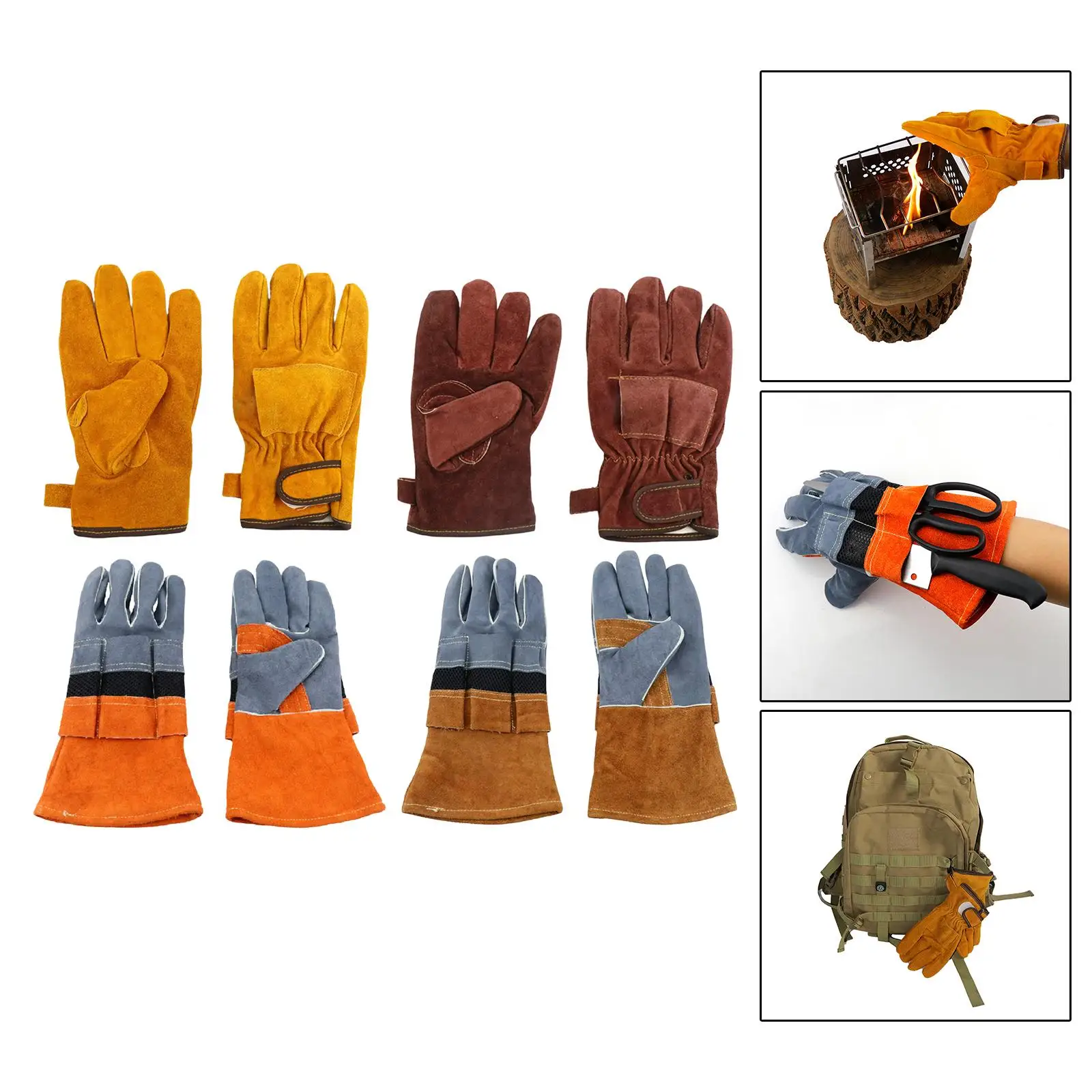 

Устойчивые на открытом воздухе пламенные изоляционные перчатки для кухни, выпечки, барбекю, микроволновой печи, камина, гриля, защита от ожогов, огнестойкий