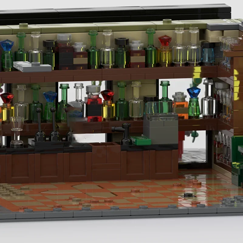 4483pcs MOC New Orleans Cocktail Bar Modulared Model Building Blocks Toys Architecture Christmas Gift DIY Creative Idea Birthday