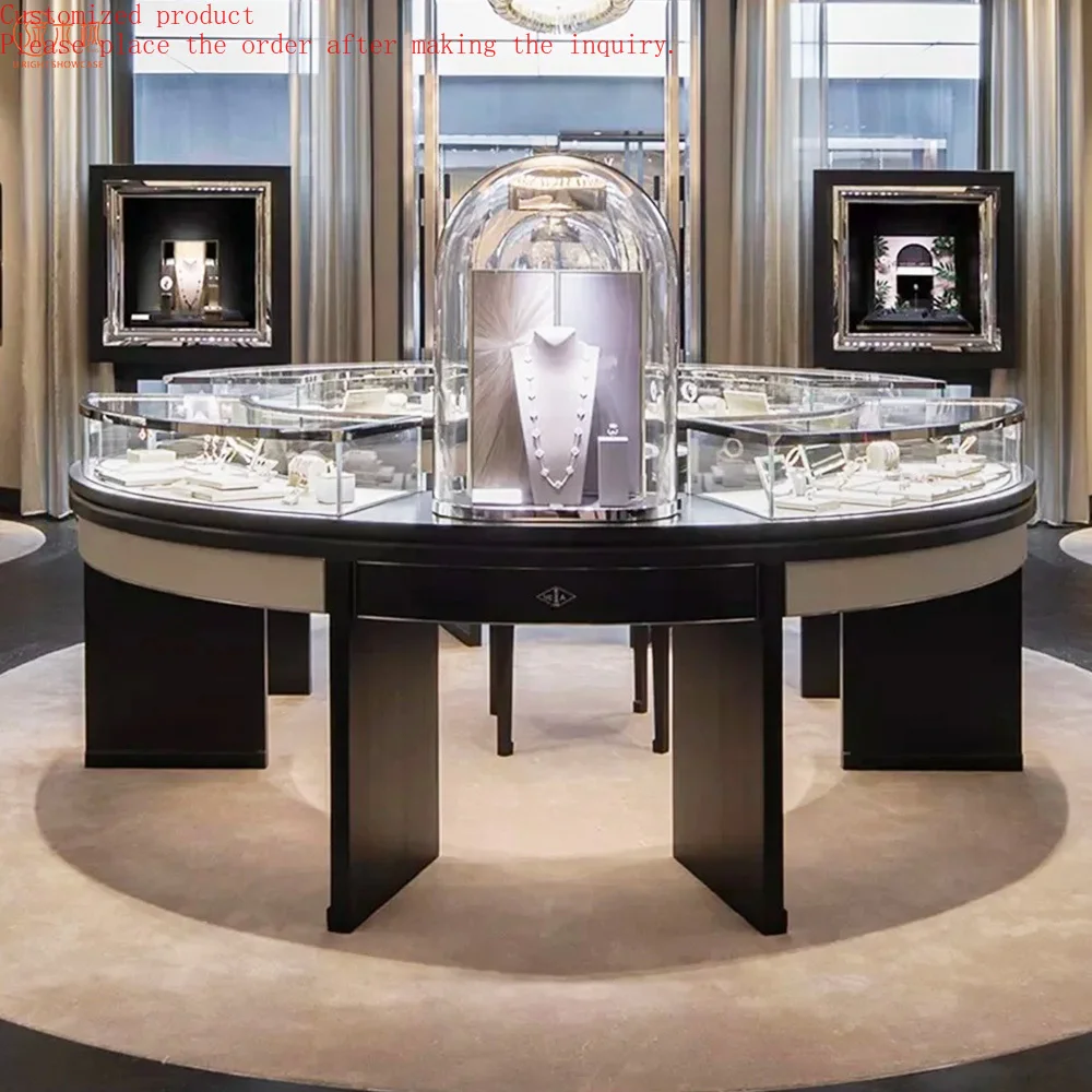

Modern Luxury Custom Jewelry Showcases Design Counter Jewelry Showcase Manufacturers