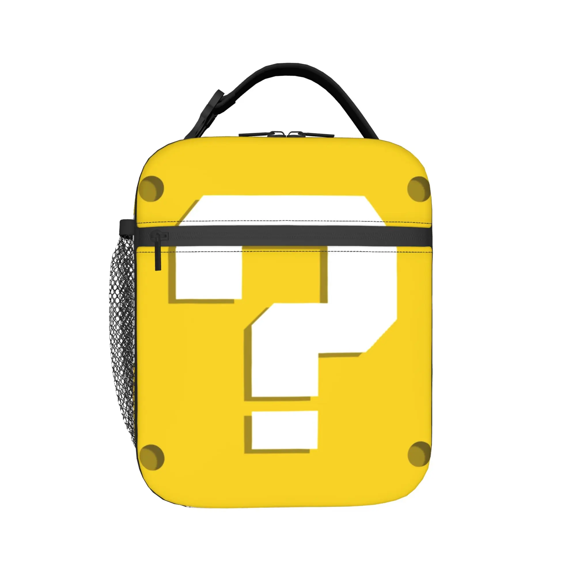 

marioes Insulated Lunch Bag for Men Women Cartoon Game Storage Food Box Portable Cooler Thermal Lunch Boxes For School Office