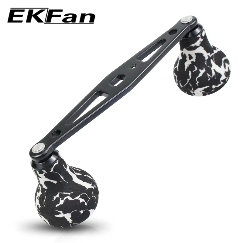 EKfan Camouflage EVA Knob Aluminum Alloy 110MM Fishing Reel Double Handle 7*4MM/8*5MM Series Fishing reel parts