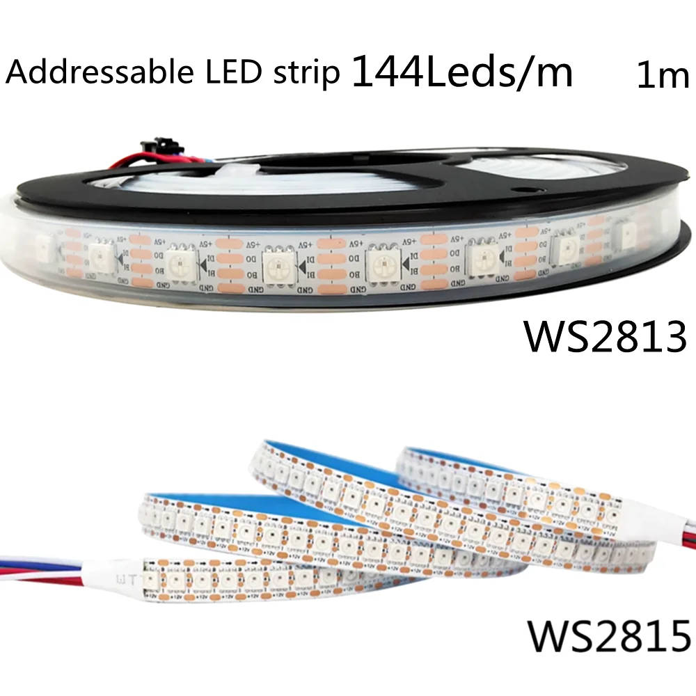 

WS2812B WS2813 WS28151M 144 пикселей светодиод 5050 RGB светодиод IP30/IP65/IP67 DC12 В/5 В