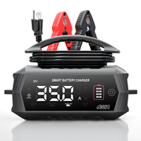 New 35A 6V/12V/24V LiFePO4 Car Battery Charger for Lithium AGM GEL Lead-Acid Battery Charger for Car Motorcycle Maintainter