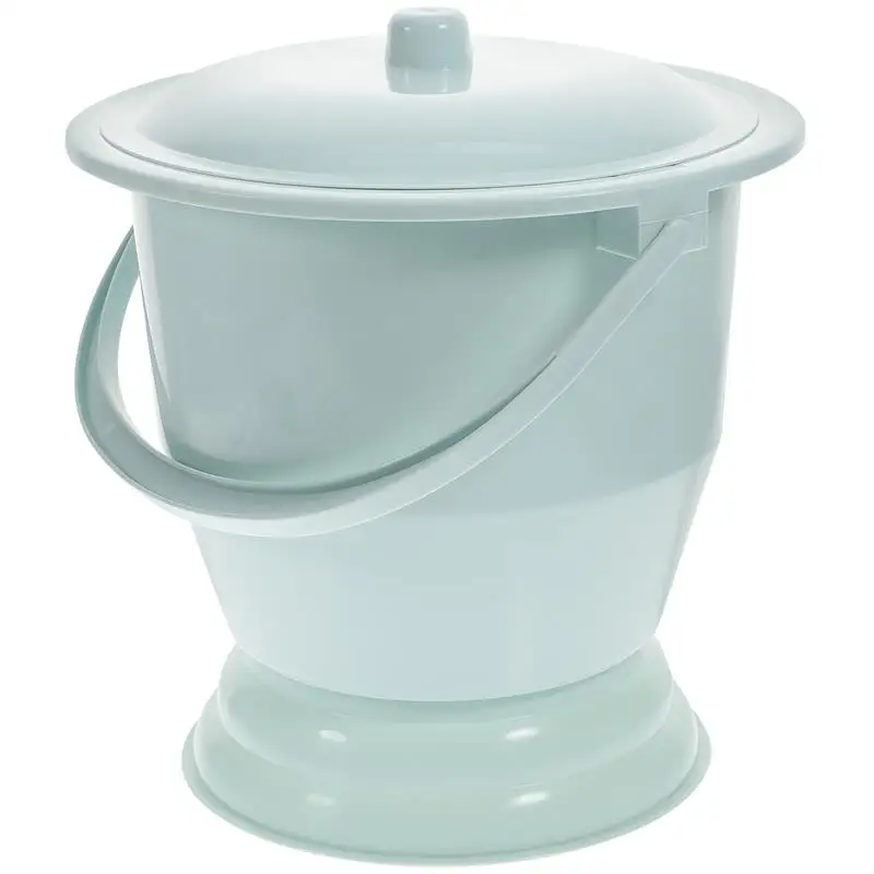 Balde Potty Portátil para Adultos, Urina Bedpan, Câmara De Viagem, Emergência Camping WC, Spittoon Garrafa com Vasos Tampa, Pot