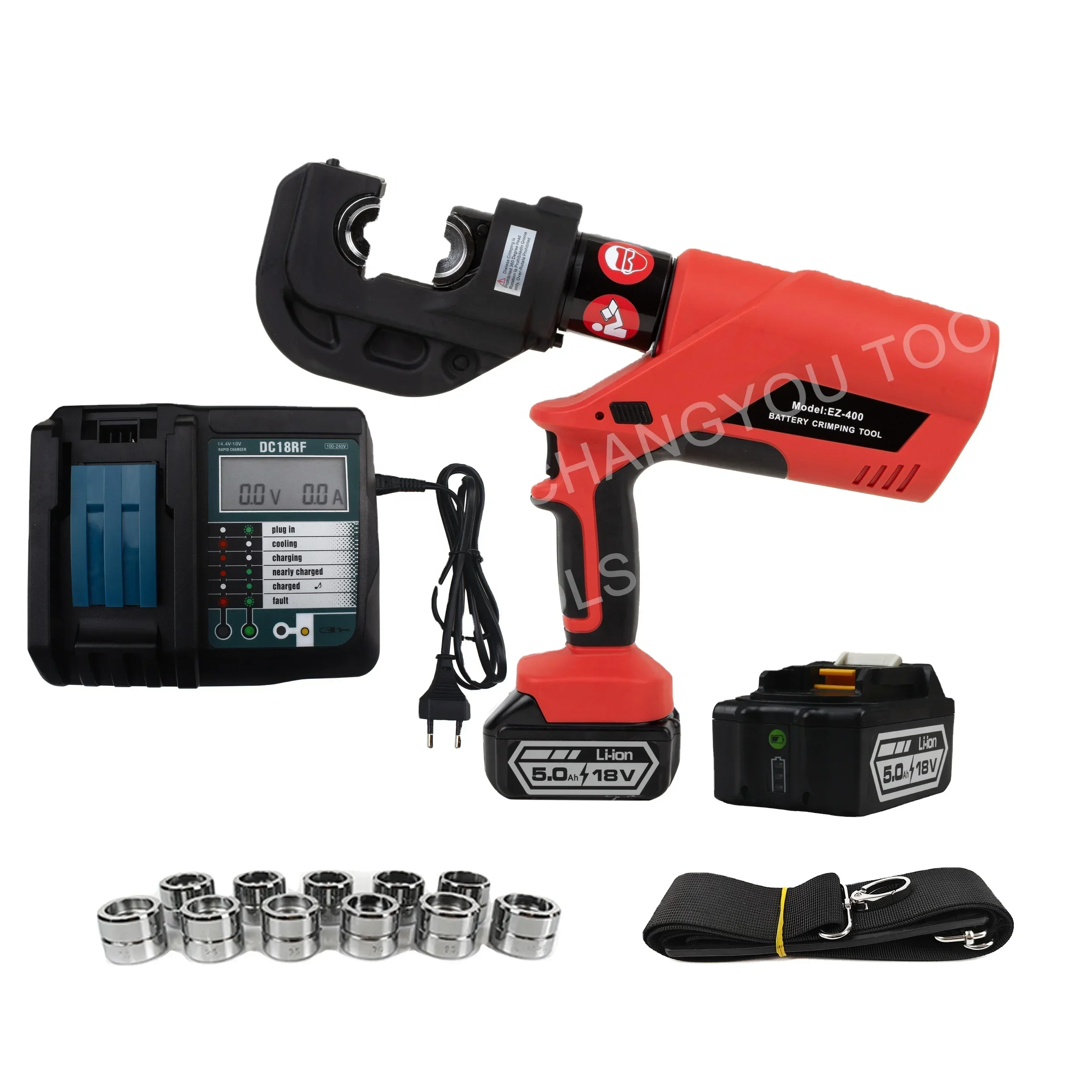 

EZ-400 16-400 Sqmm Battery Powered Hydraulic Crimping Tool Crimper For Cu Al Cable