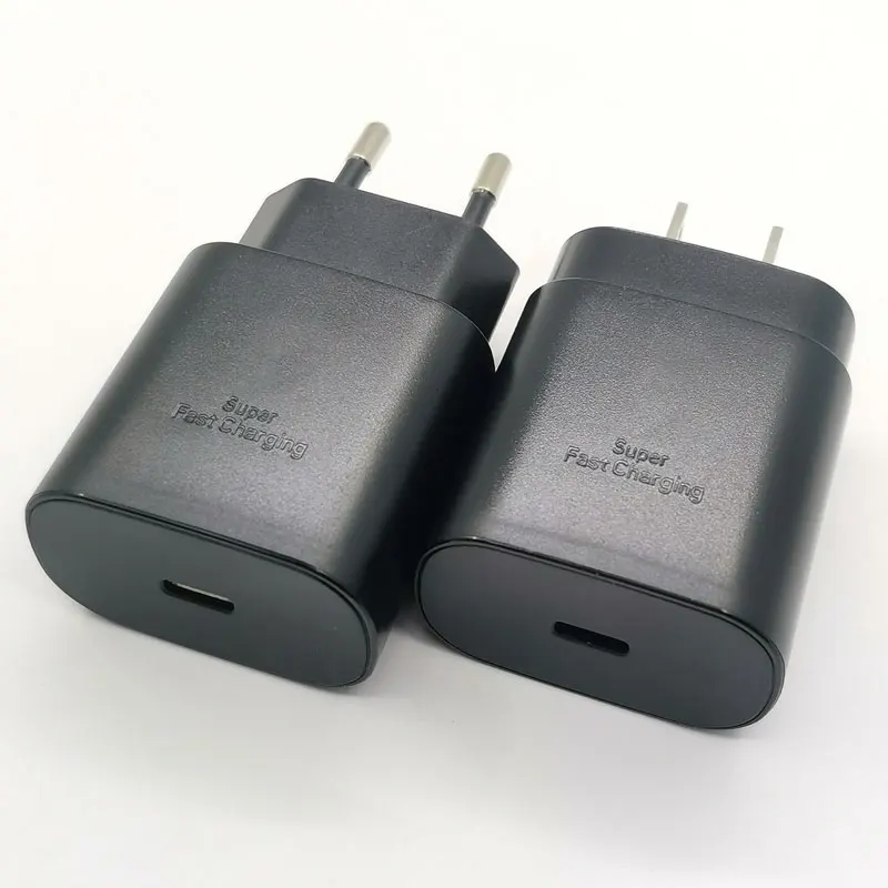 25W Super Fast Charger EU US Plug PD Fast Charge Adapter For Galaxy Z Flip Fold 6 5 4 3 S20 S21 S22 S23 S24 Note 20 Ultra 10 A55