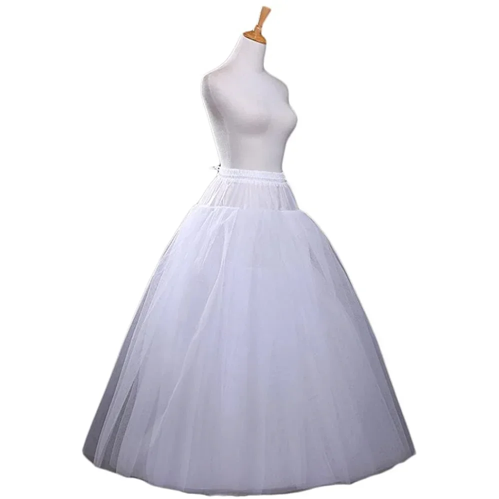 A-Linie Günstige Hoopless Lange Ballkleid Petticoat Krinoline Unterrock Slips für Hochzeitskleid