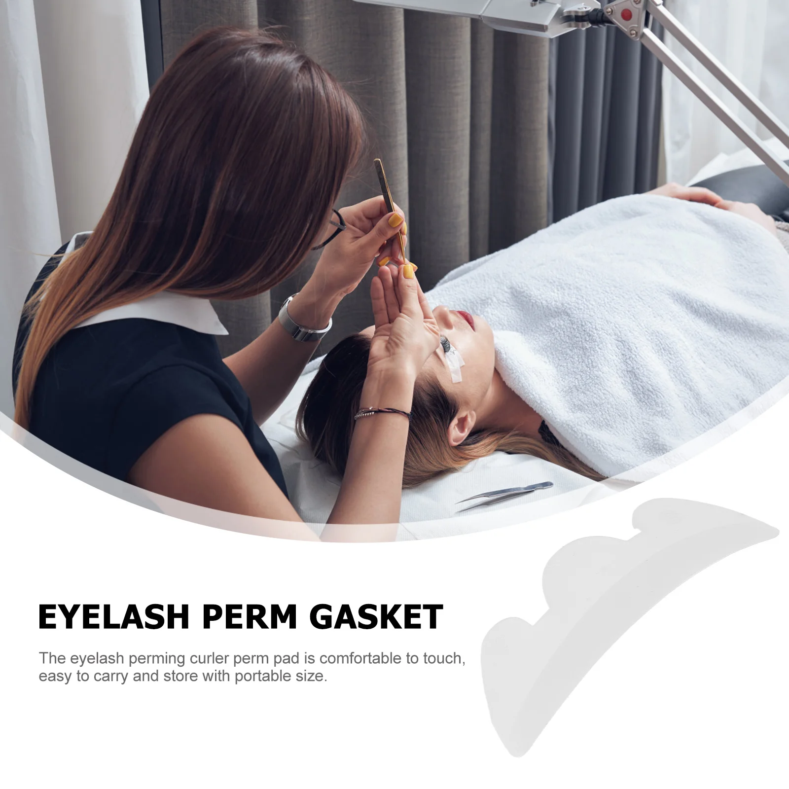 

Perming Pads Silicone Reusable Curling Grafting Gasket Makeup Tool for Salon Eyelash Perming Pads Home Use