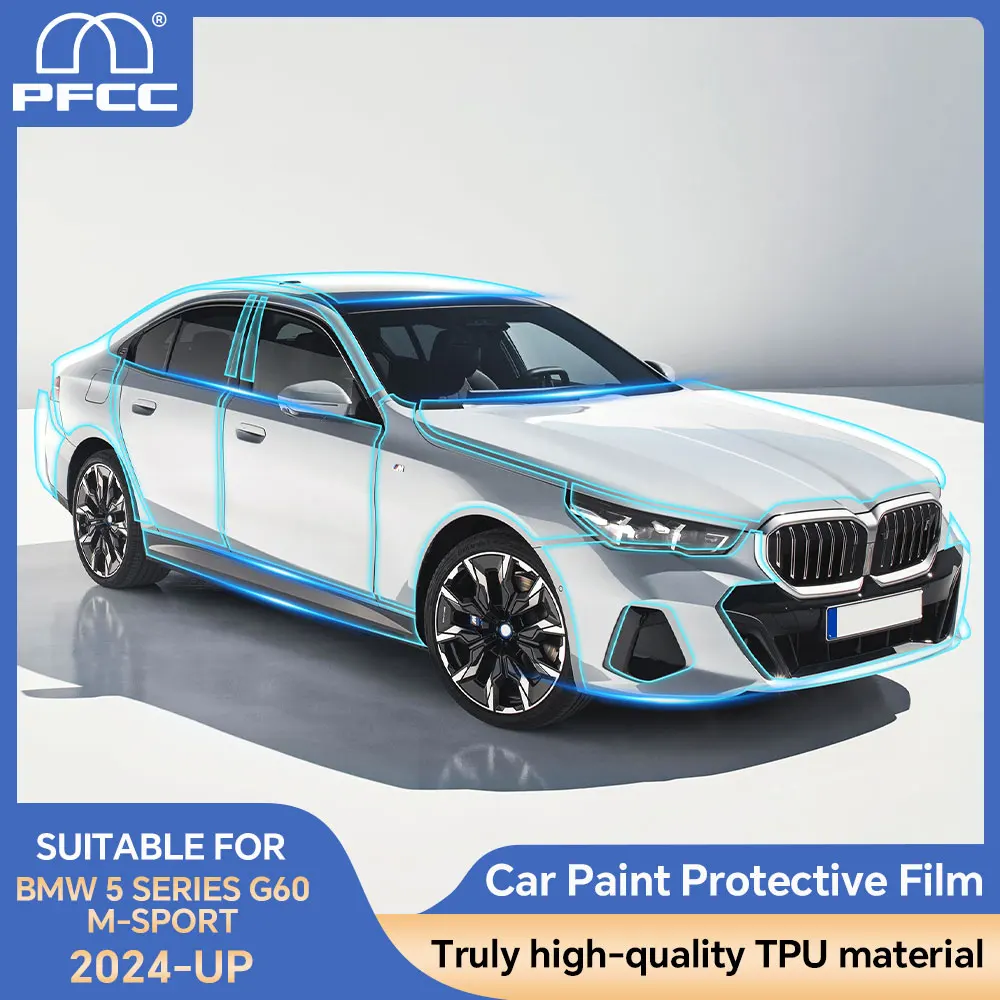 Pre Cut Car Paint Protection Film For BMW 5 Series G60 2024 Body Transparent Anti Scratch Invisible Clear PPF Car Accessories