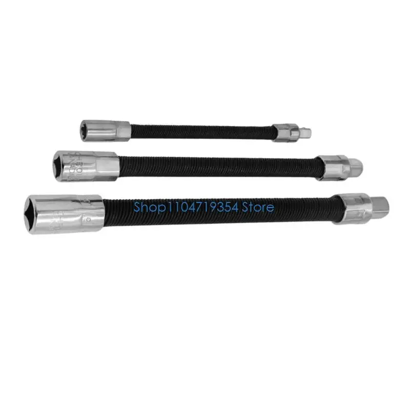 0XLD 3Pcs Extension Bar 1/2Inch 1/4Inch 3/8Inch Drive Wrench Flexible