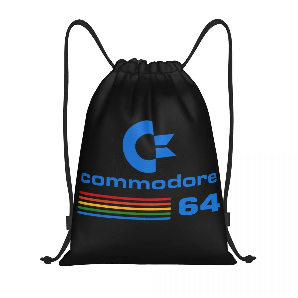 

Custom Cool Commodore 64 C64 Sid Amiga Retro 8 Bit Drawstring Bag Men Women Lightweight Geek Nerd Sports Gym Storage Backpack