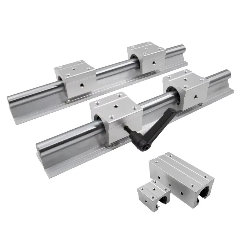 Szyna liniowa z serii SBR, aluminiowa szyna wsporcza, prowadnica liniowa, szyna prowadząca wał SBR16 100MM-4000mm, średnica wału 16mm do CNC