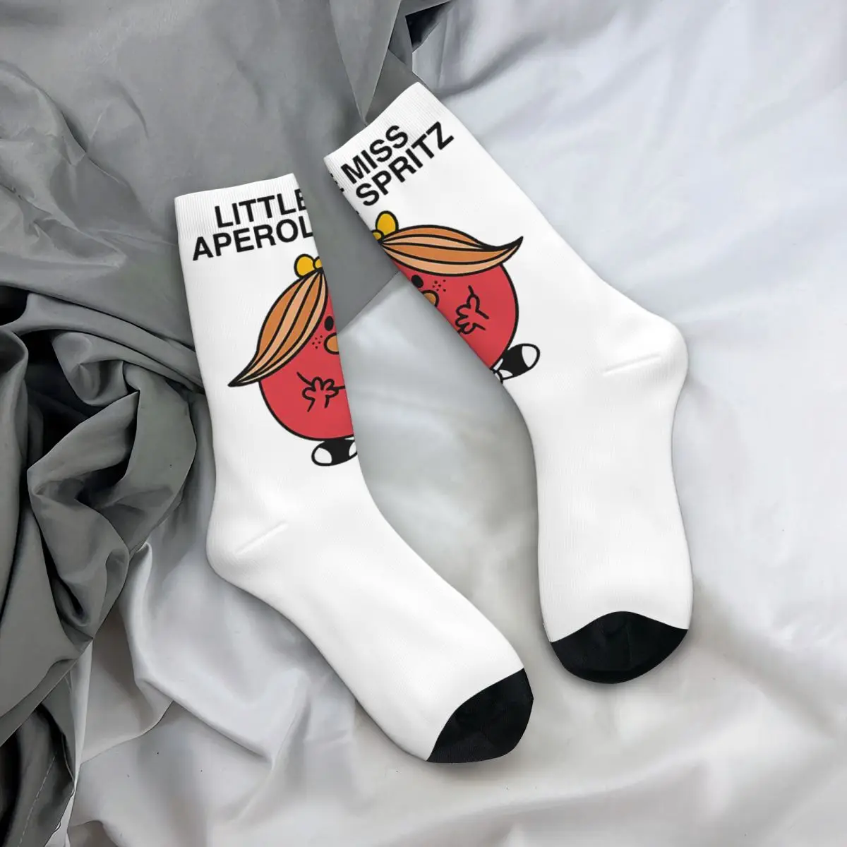 Little Miss Aperol Spritz Unisex Winter Socks Hip Hop Happy Socks Street Style Crazy Sock