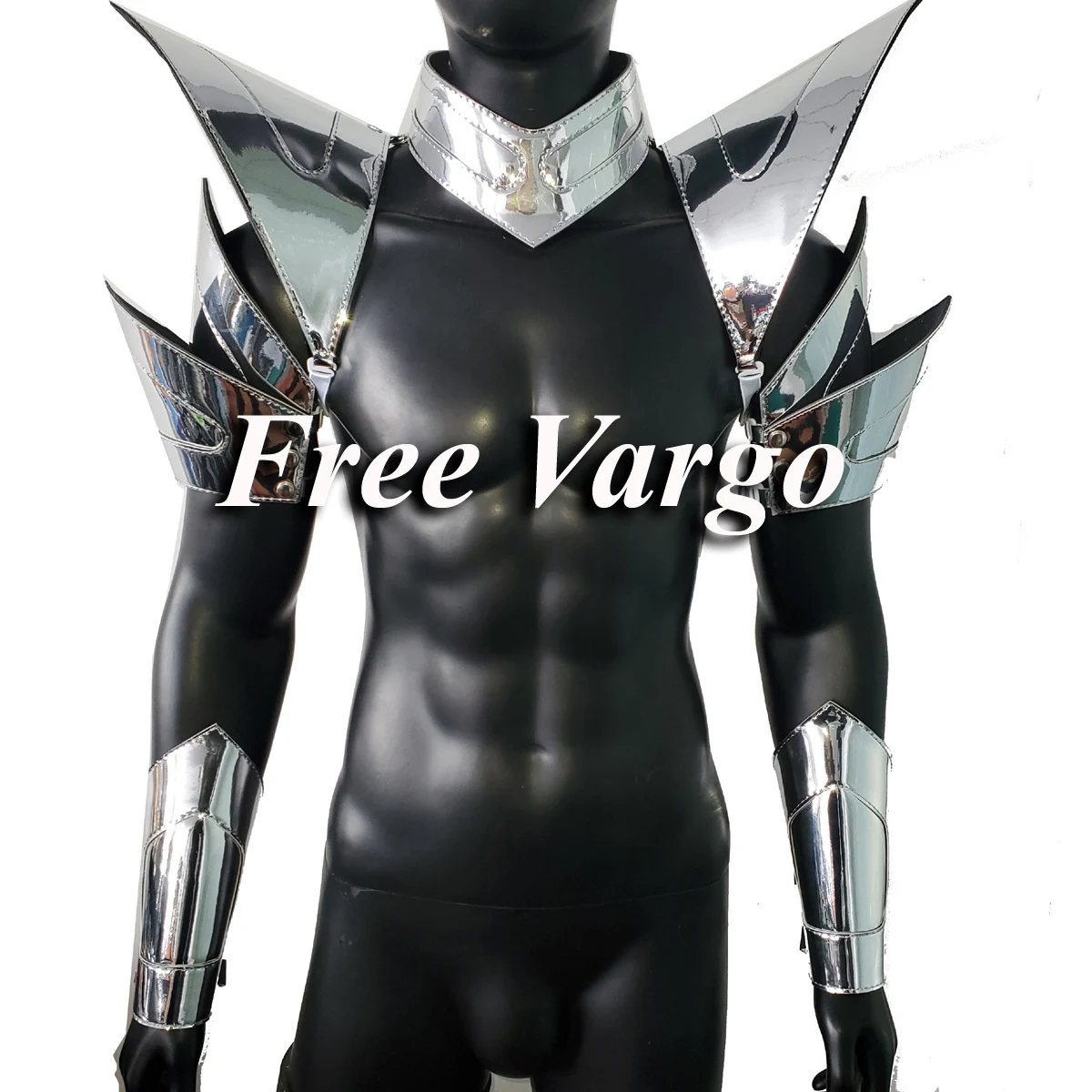 

Burning Man Holographic Silver Armor,Rave Festival Costume Armor Outfit Clothing