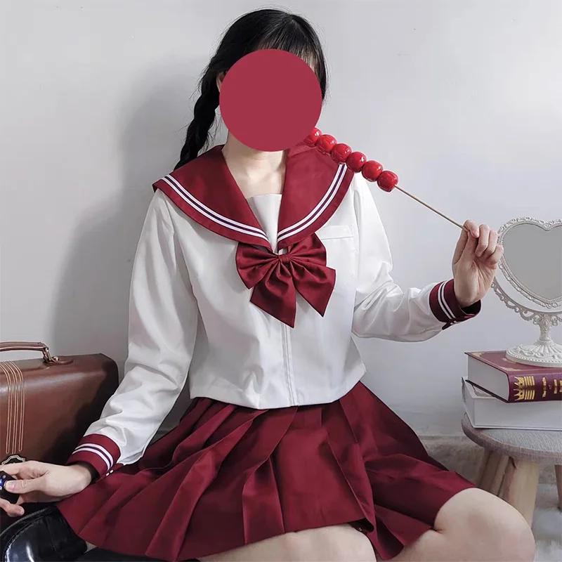 女性のための日本の女子高生の制服スーツ,セクシーな緑の服,セーラージャケット,プリーツスカート