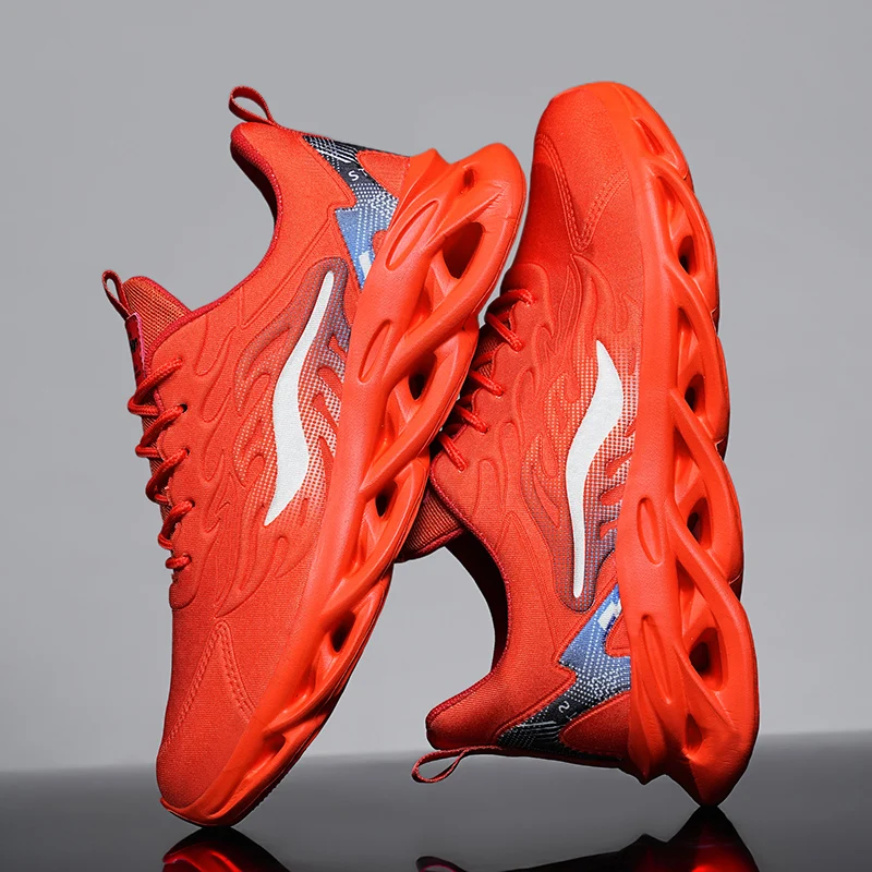 

2025 Autumn Lace-up Sneakers Man Unisex Running Shoes Men Women Lightweight Mesh Breathable Comfortable Flat Soft Tennis Shoes