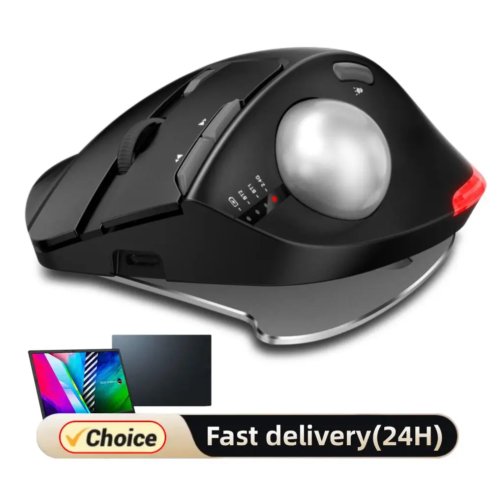 

Vertical Gaming Mouse 2.4G Ergonomic Gamer Mice 4800DPI 5 Level DPI Adjustable for PC Computer Accessories