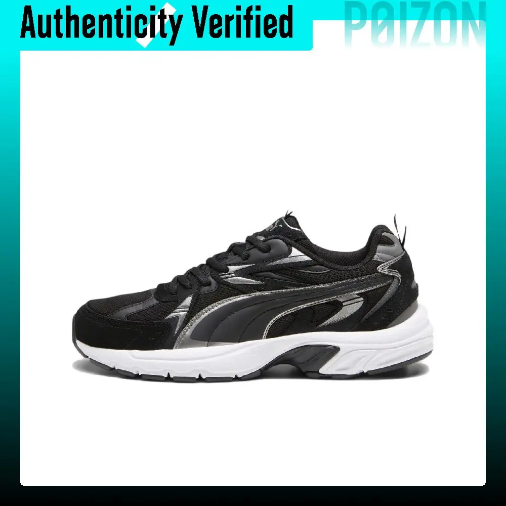 PUMA Milenio Cushioning Breathable Low top Casual Shoes Men's Black 393489-01